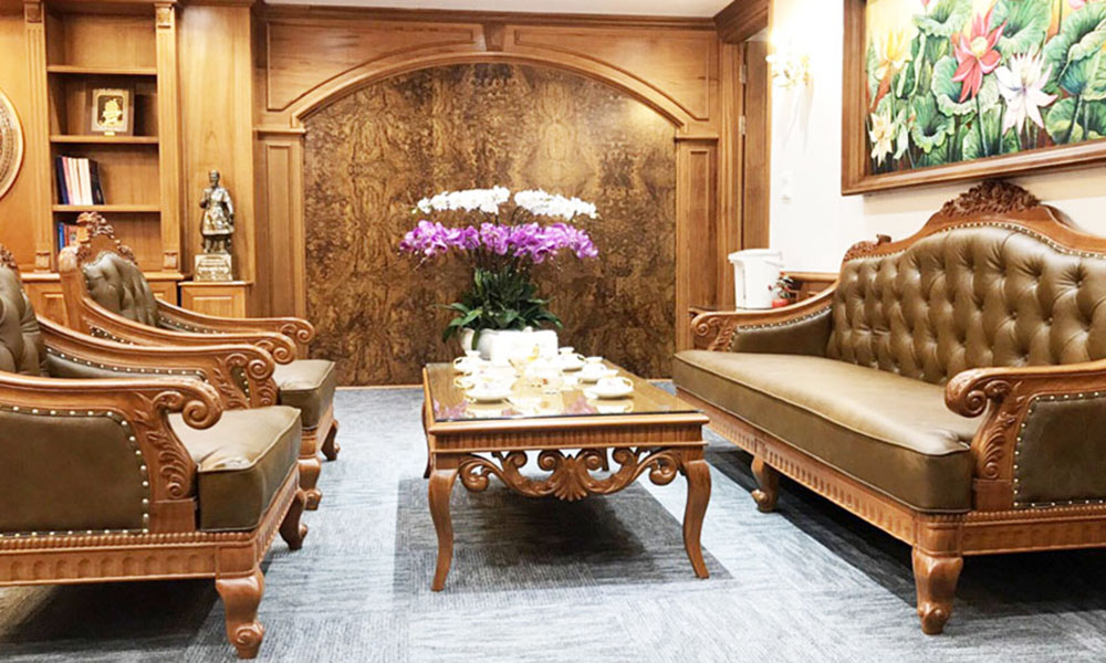Các mẫu sofa gỗ đẹp từ gỗ gõ đỏ