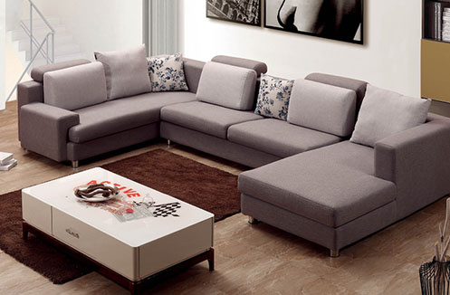 Bộ ghế sofa phòng khách hiện đại màu xám giá hạt dẻ