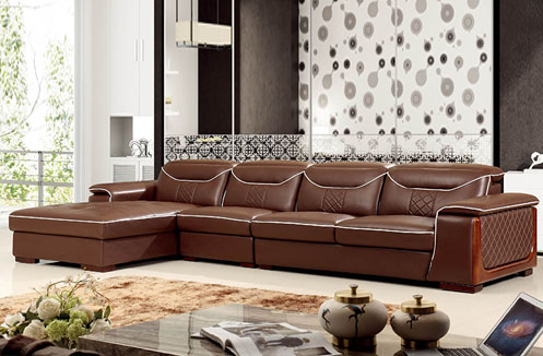 Bộ sofa phòng khách cao cấp nâu trầm tinh tế