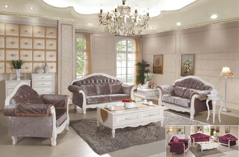 Bộ sofa phòng khách mang phong cách tân cổ điển