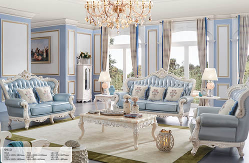 Sofa phòng khách cao cấp sắc xanh trang nhã