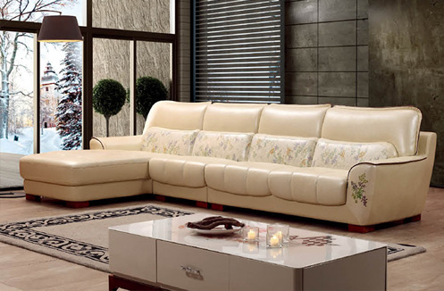 Sofa phòng khách nhập khẩu êm dịu hình chữ L