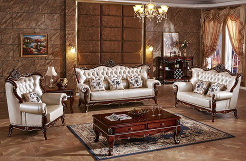 Bộ sofa gỗ sồi OAK phong cách Hoàng Gia