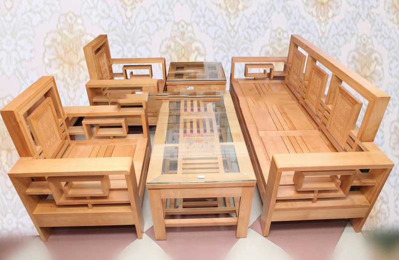 Mẫu bàn ghế gỗ Sồi