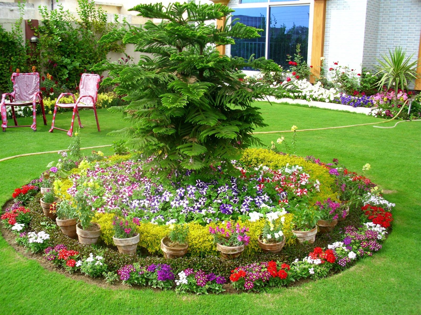 Nguyên tắc khi trang trí sân vườn ấn tượng
