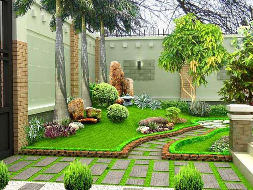 Nguyên tắc khi trang trí sân vườn ấn tượng
