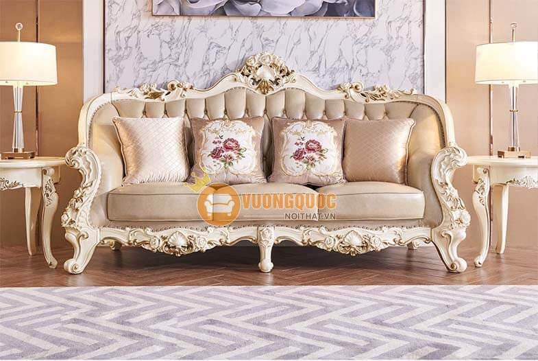 Sofa phòng khách phong cách cổ điển Châu Âu