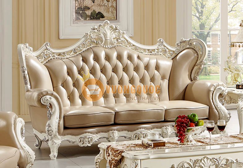 Sofa phòng khách cao cấp phong cách Hoàng Gia