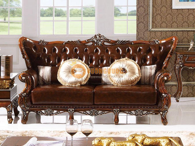 Sofa gỗ cổ điển cao cấp phong cách Châu Âu