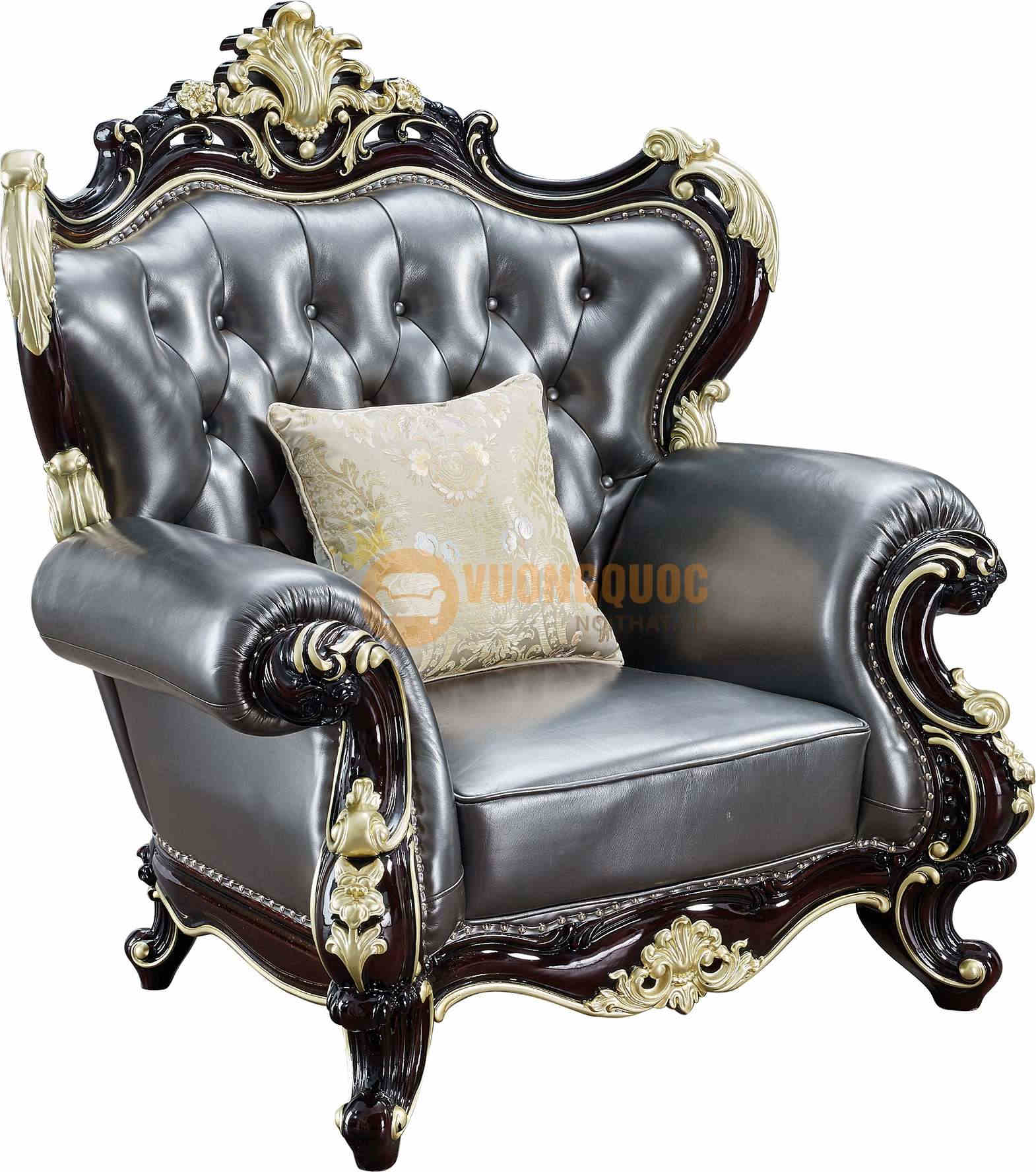 Sofa đơn phòng khách tân cổ điển sang trọng