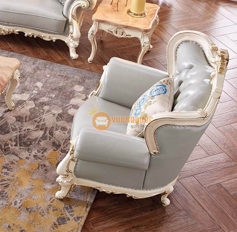 Sofa đơn phòng khách tân cổ điển nhập khẩu