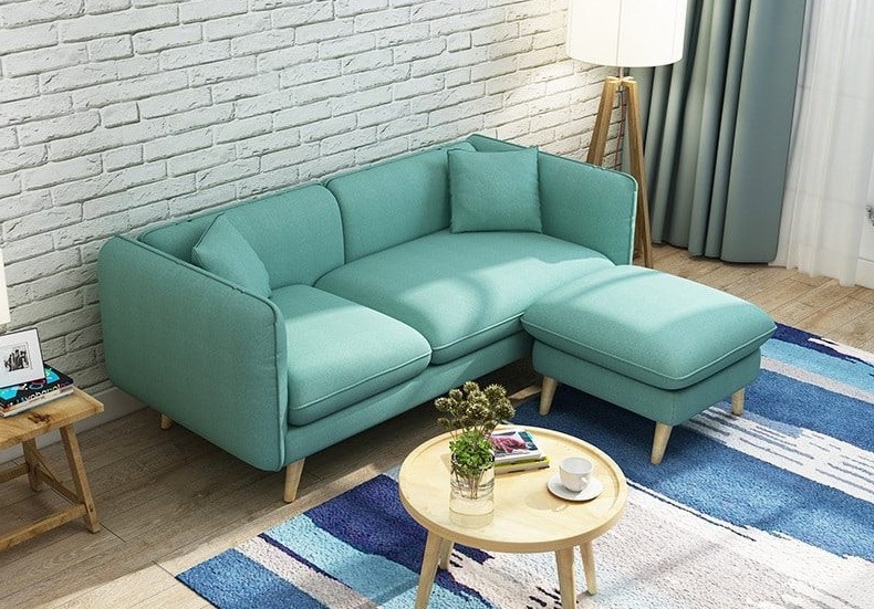 Cách bố trí sofa trong phòng khách nhỏ kiểu giáp tường