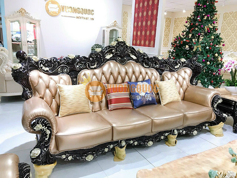 Bộ sofa phòng khách tân cổ điển cao cấp quý phái JVN699AS