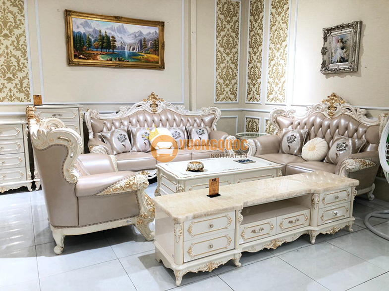 Bộ sofa phòng khách tân cổ điển cao cấp JVN6918S