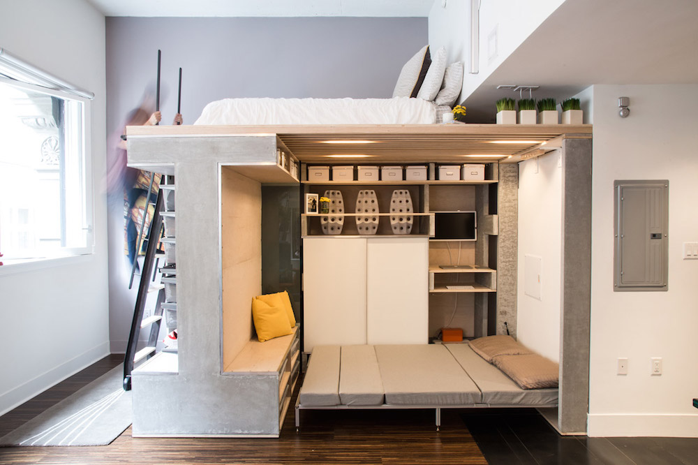 Thiết kế giường tầng hiện đại cho người lớn 