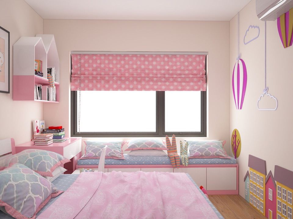 Trang trí phòng ngủ cho bé gái 1 tuổi