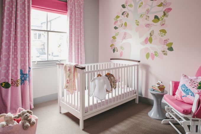 Thiết kế phòng ngủ cho bé gái sơ sinh cực đẹp 
