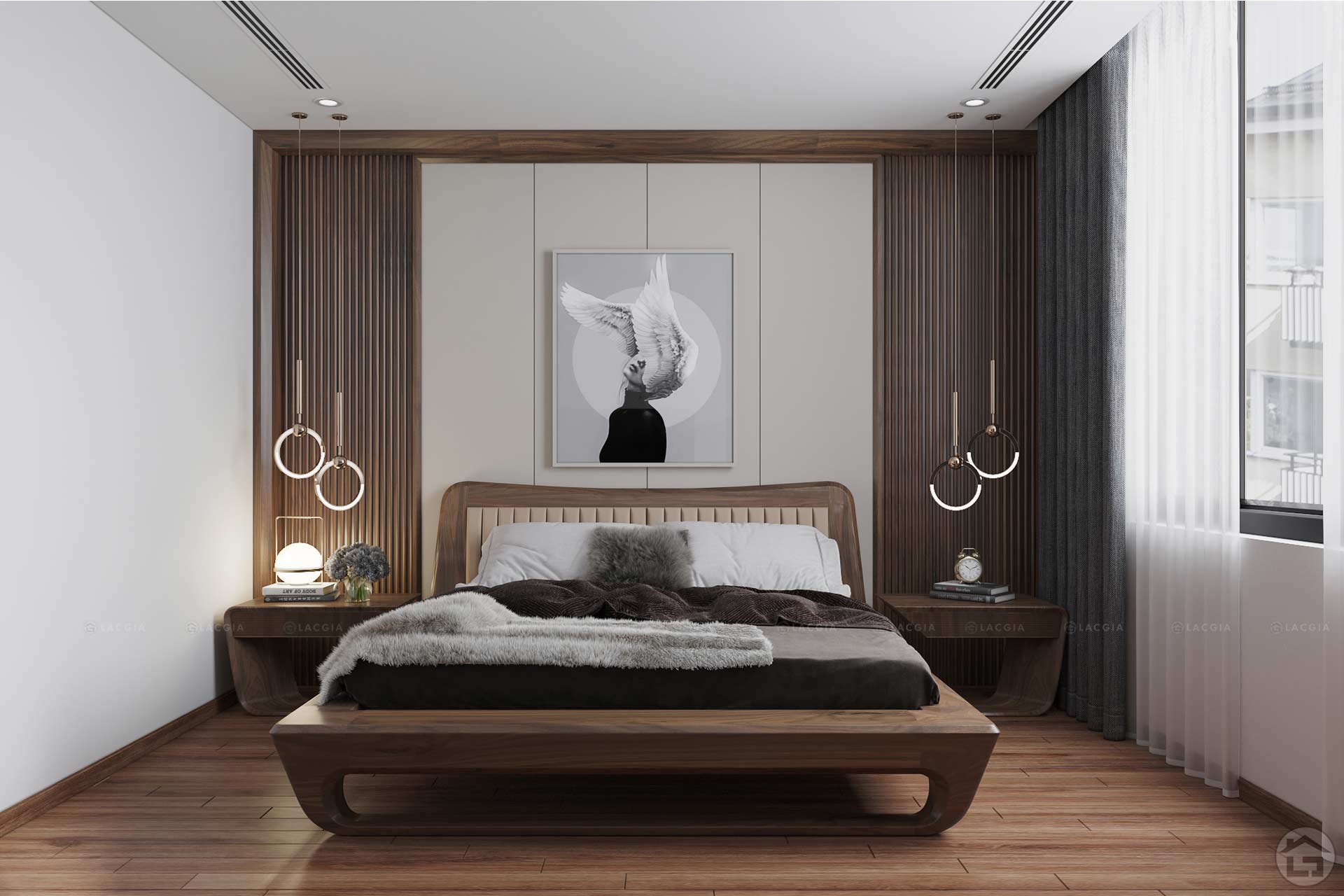 Thiết kế nội thất phòng ngủ hiện đại 
