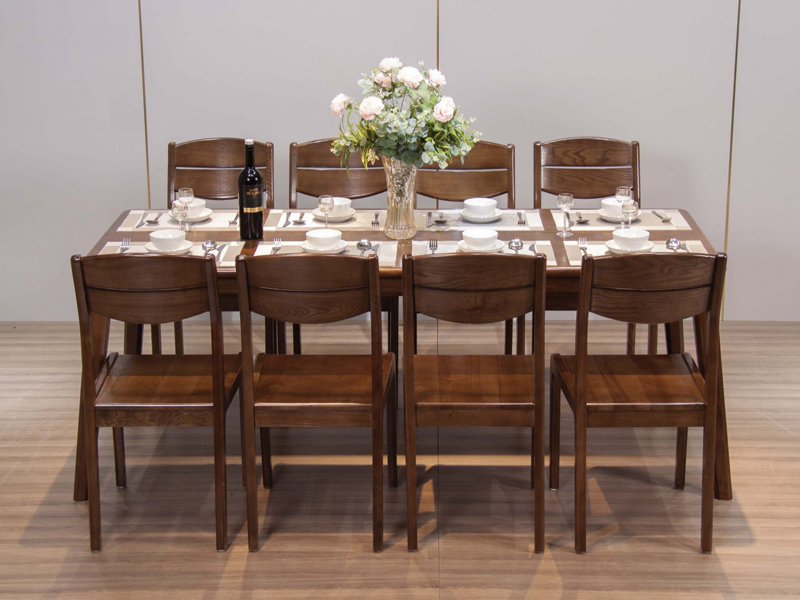 Thiết kế bàn ăn 8 ghế hiện đại 