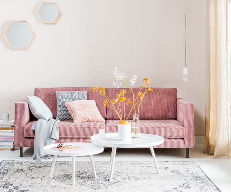 Sofa màu hồng xinh xỉu 