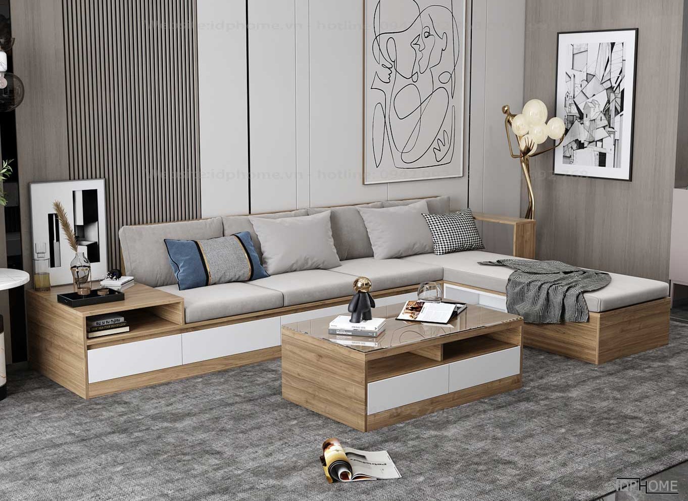 Top 9+ mẫu bàn ghế sofa gỗ phòng khách hiện đại - không thể bỏ lỡ